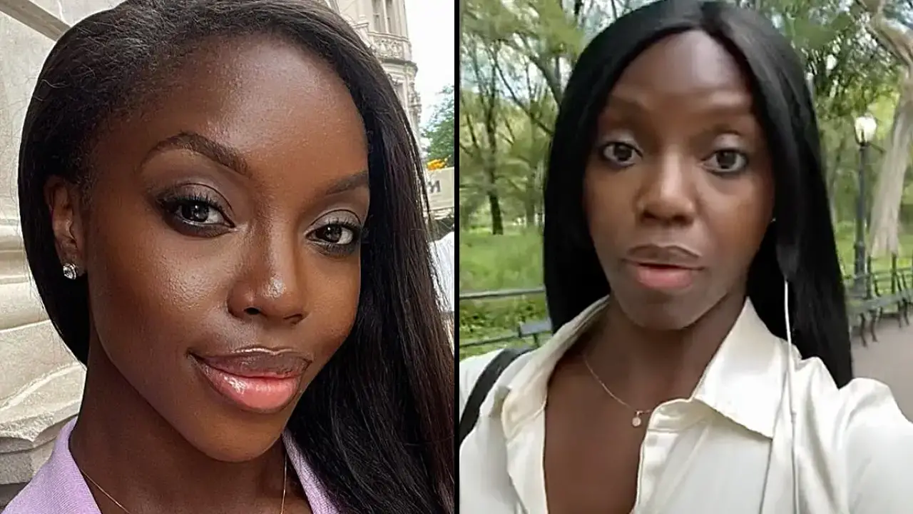 A woman has gone viral after claiming her beauty 'intimidates people' and she 'gets scowled at by other women'. 