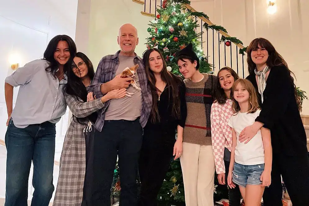 Bruce Willis and family.