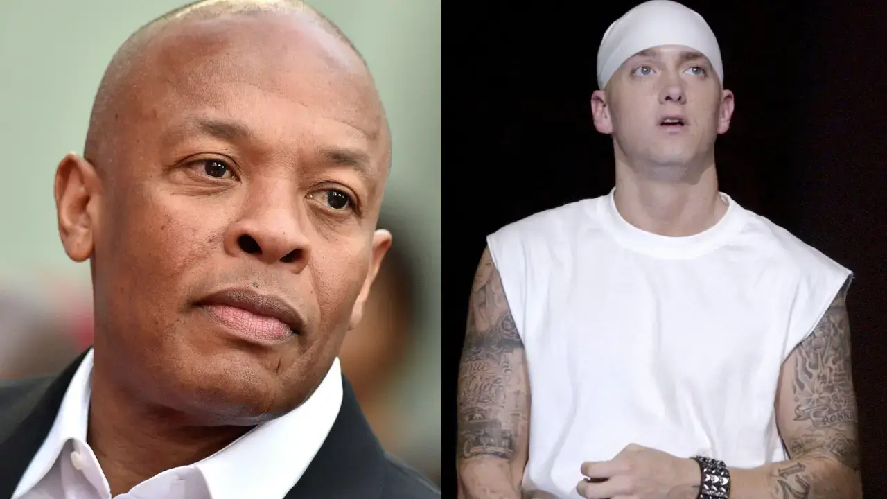 Dr. Dre has shared an astonishing video of Eminem rapping and suggests no rapper could ever take him on.