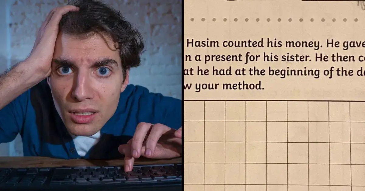 A simple exam question that a 10-year-old child is supposed to answer is leaving parents stumped