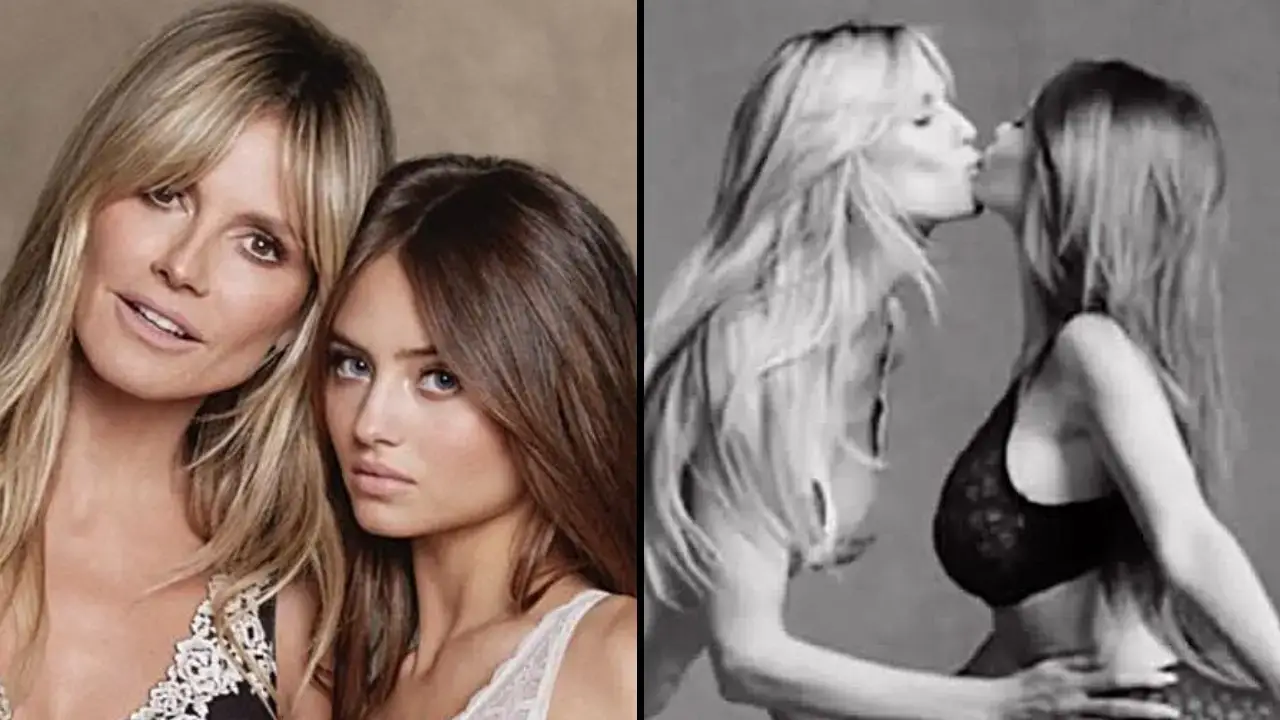 Heidi Klum and her daughter, Leni, have had an underwear photo shoot for a brand and some fans are branding it 'weird'.