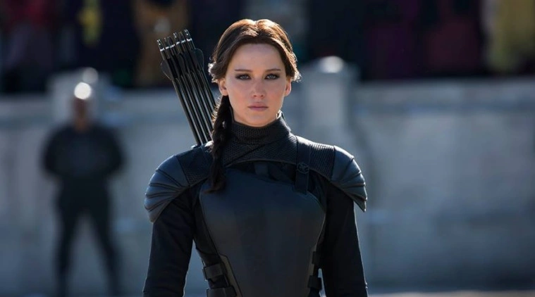 Jennifer Lawrence in Mockingjay.