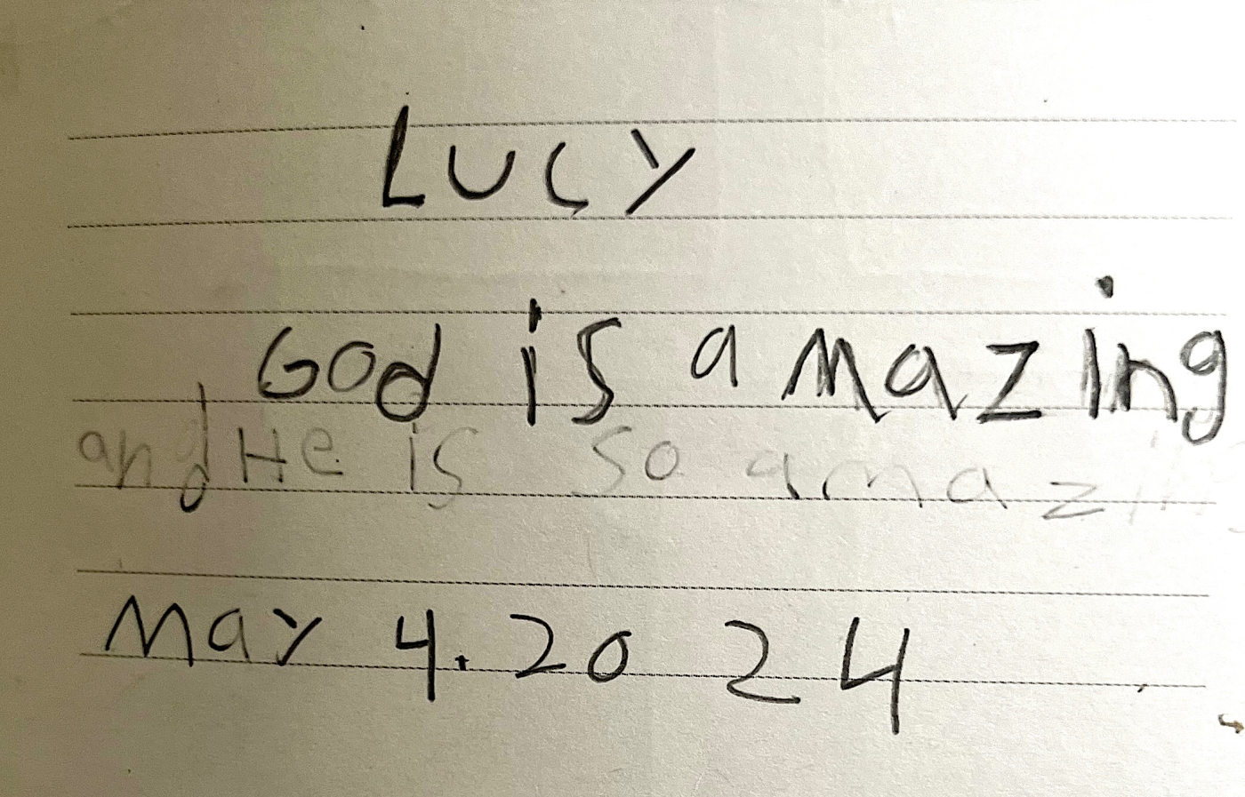 Lucy Morgan's Diary