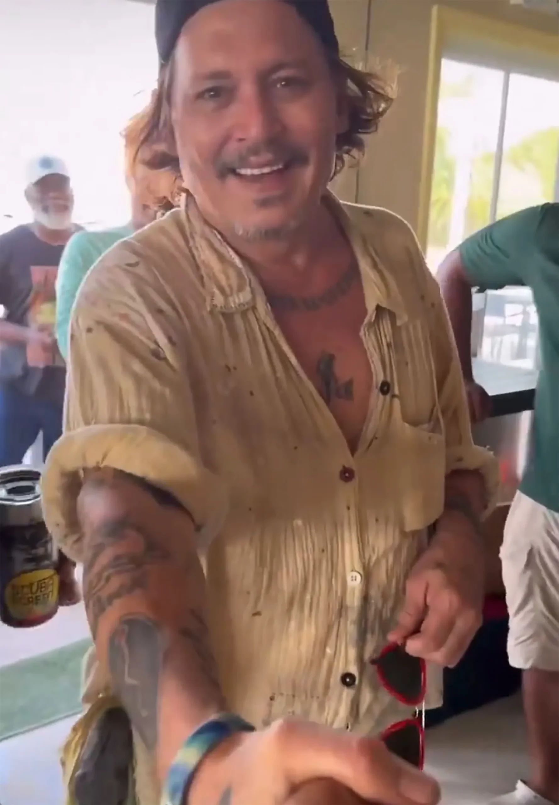 Johnny Depp's new teeth.