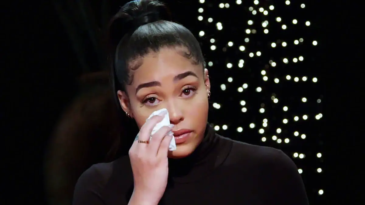 Jordyn Woods on Red Table Talk. 