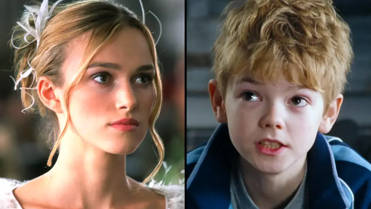 Love Actually fans are shocked over the age gap between Keira Knightley and Thomas Brodie-Sangster.