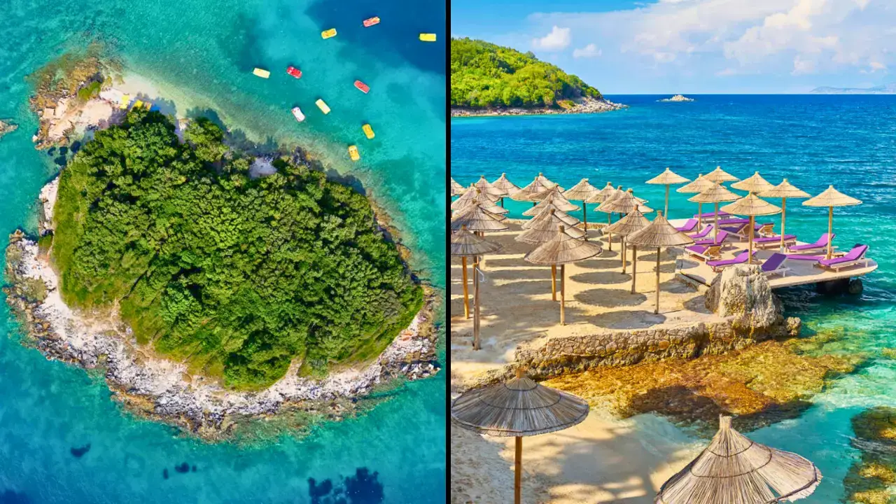 The village of Ksamil in Albania has been named the 'Maldives of Europe'.