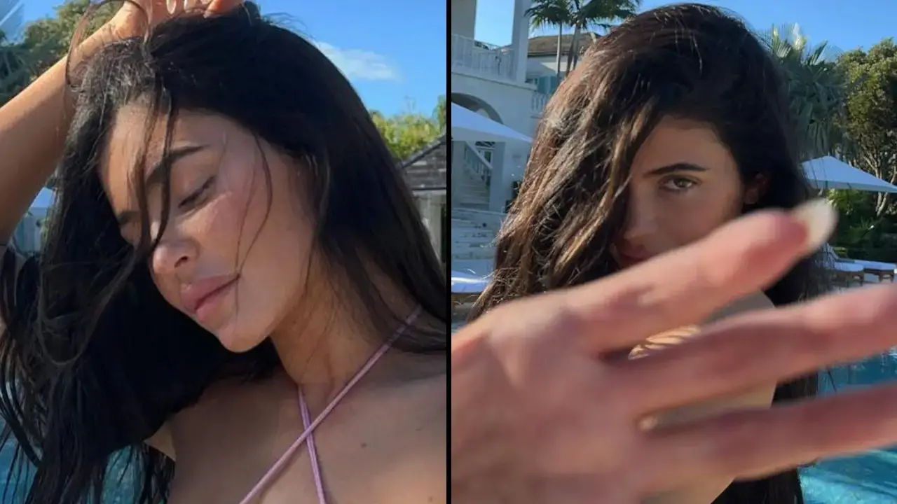 Kylie Jenner fans have been warned her latest bikini picture 'isn't the for the faint of heart'.