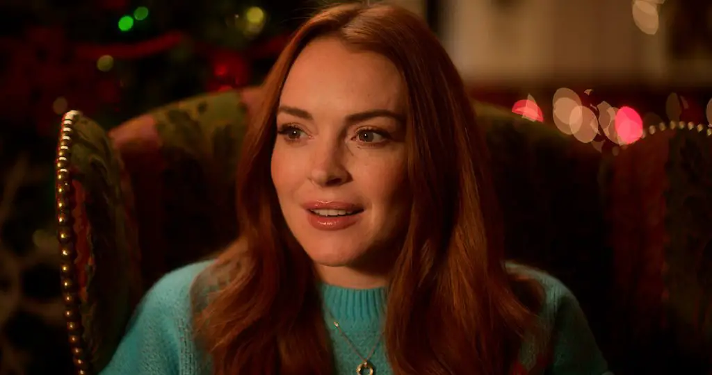 Lindsay Lohan in Falling for Christmas.