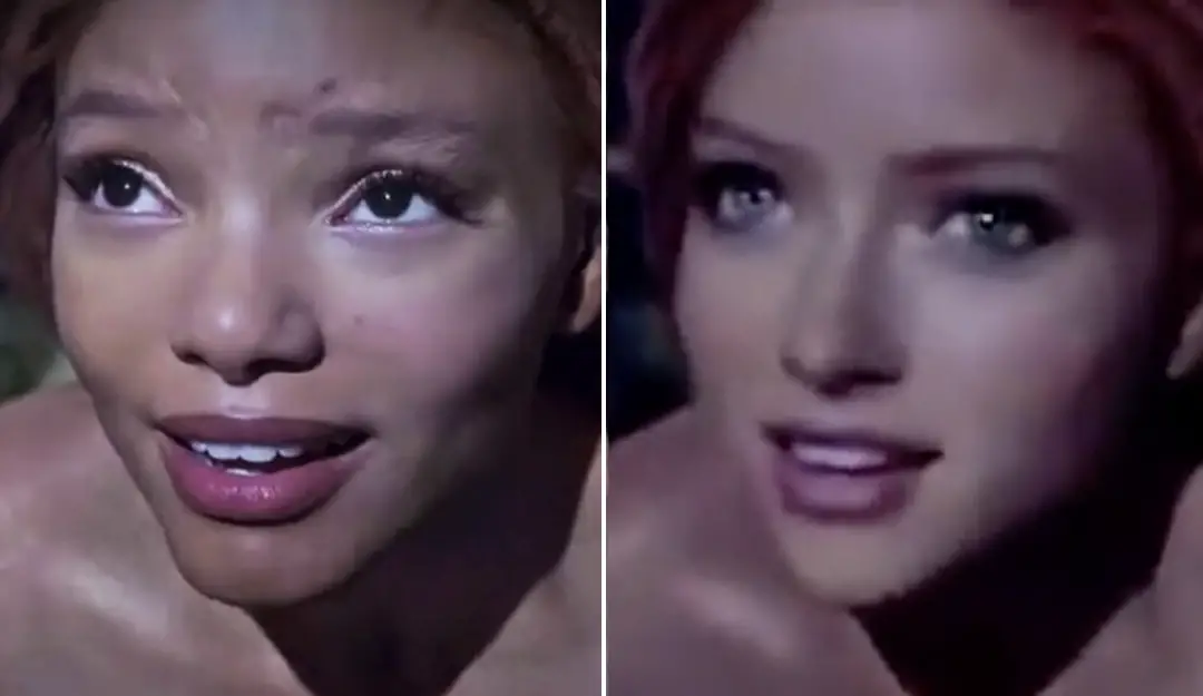 An AI artist is being slammed on social media for 'whitewashing' The Little Mermaid trailer by replacing actress Halle Bailey. 