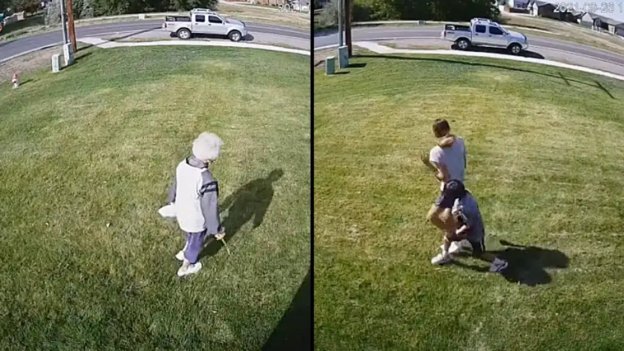 A man has been slammed over his ‘cruel’ method to stop people from walking on his lawn.