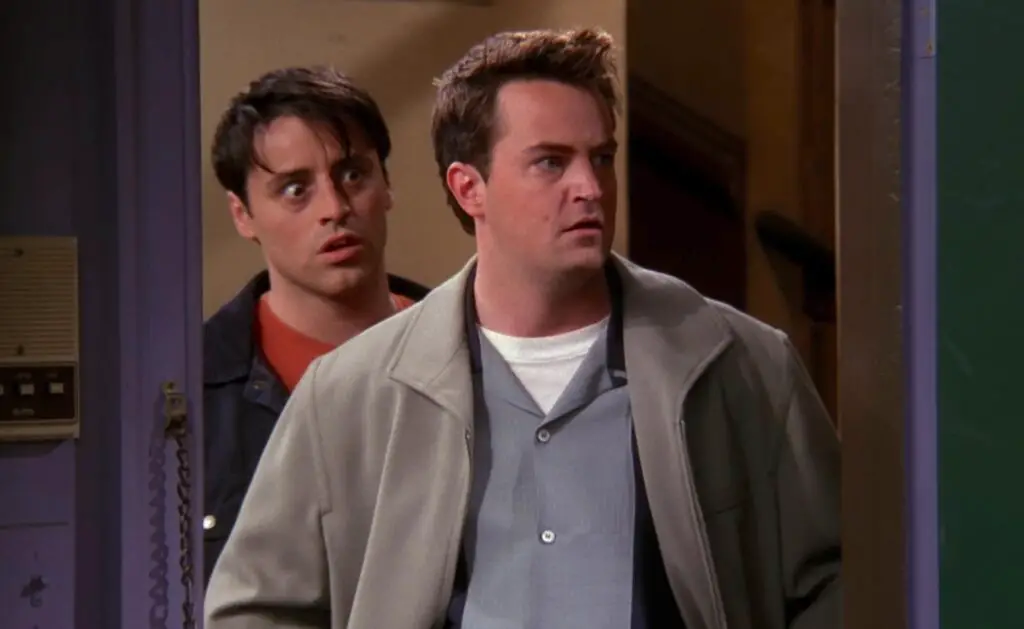 Matthew Perry and Matt LeBlanc in Friends