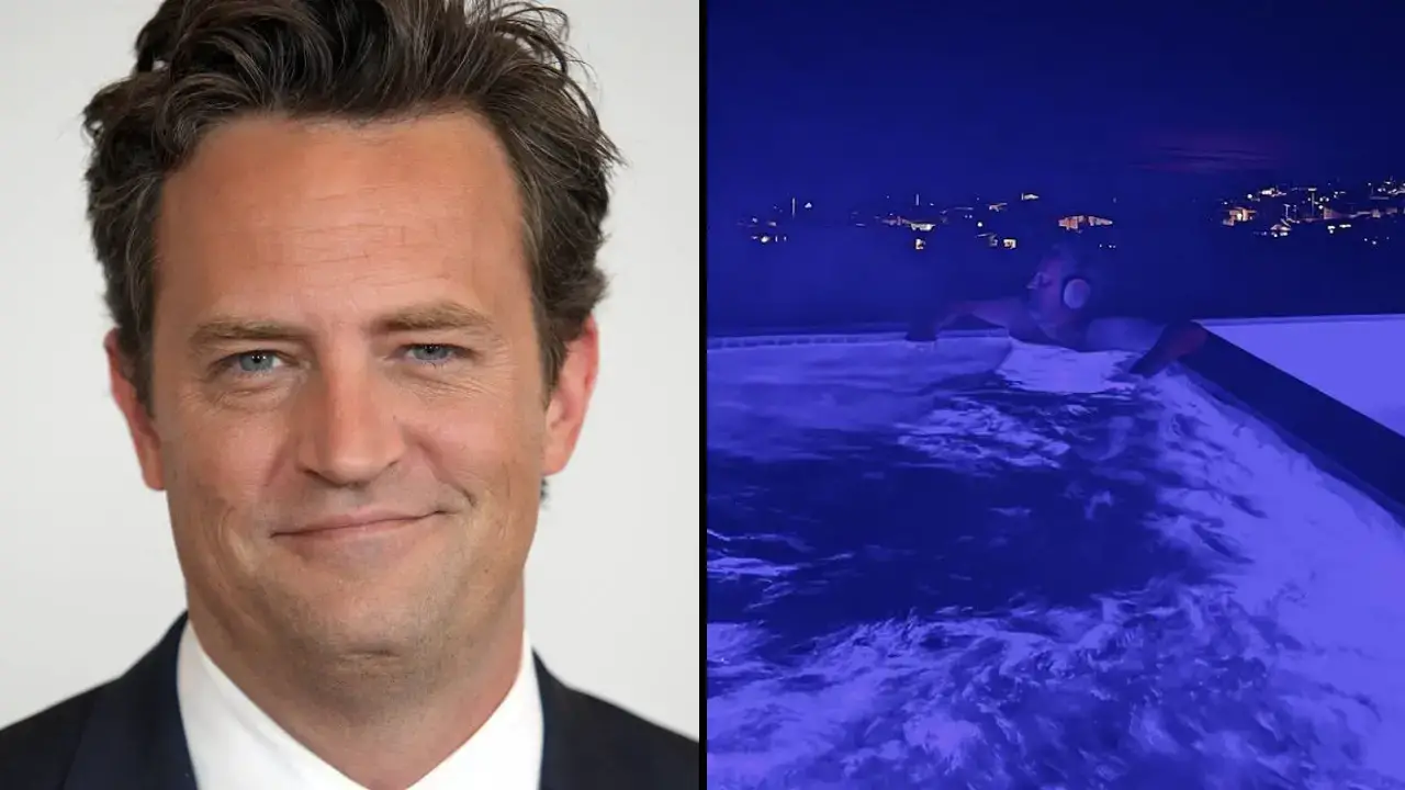 Matthew Perry uploaded a haunting last Instagram post from his jacuzzi before his death.