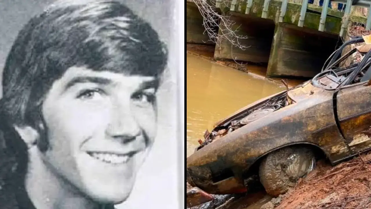 A student named Kyle Clinkscales, who was missing for 47 years, has been found in a car at the bottom of a canal.