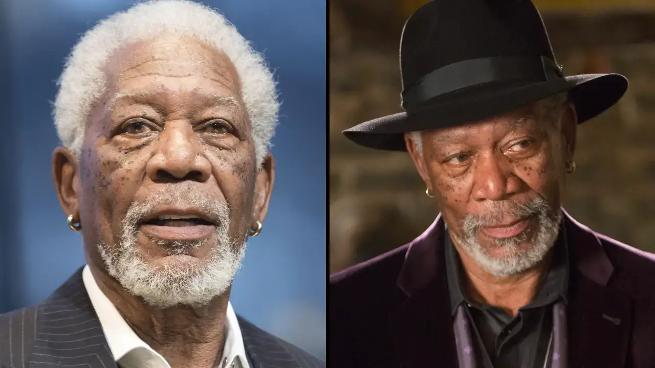 Morgan Freeman has revealed the dark reason behind his gold hoop earrings.