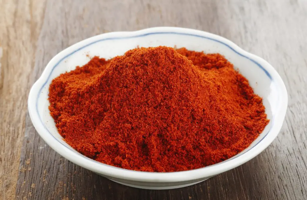 Paprika powder.