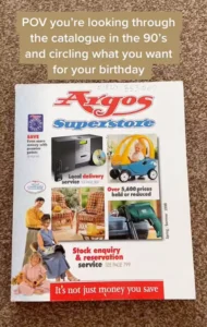 Argos catalogue