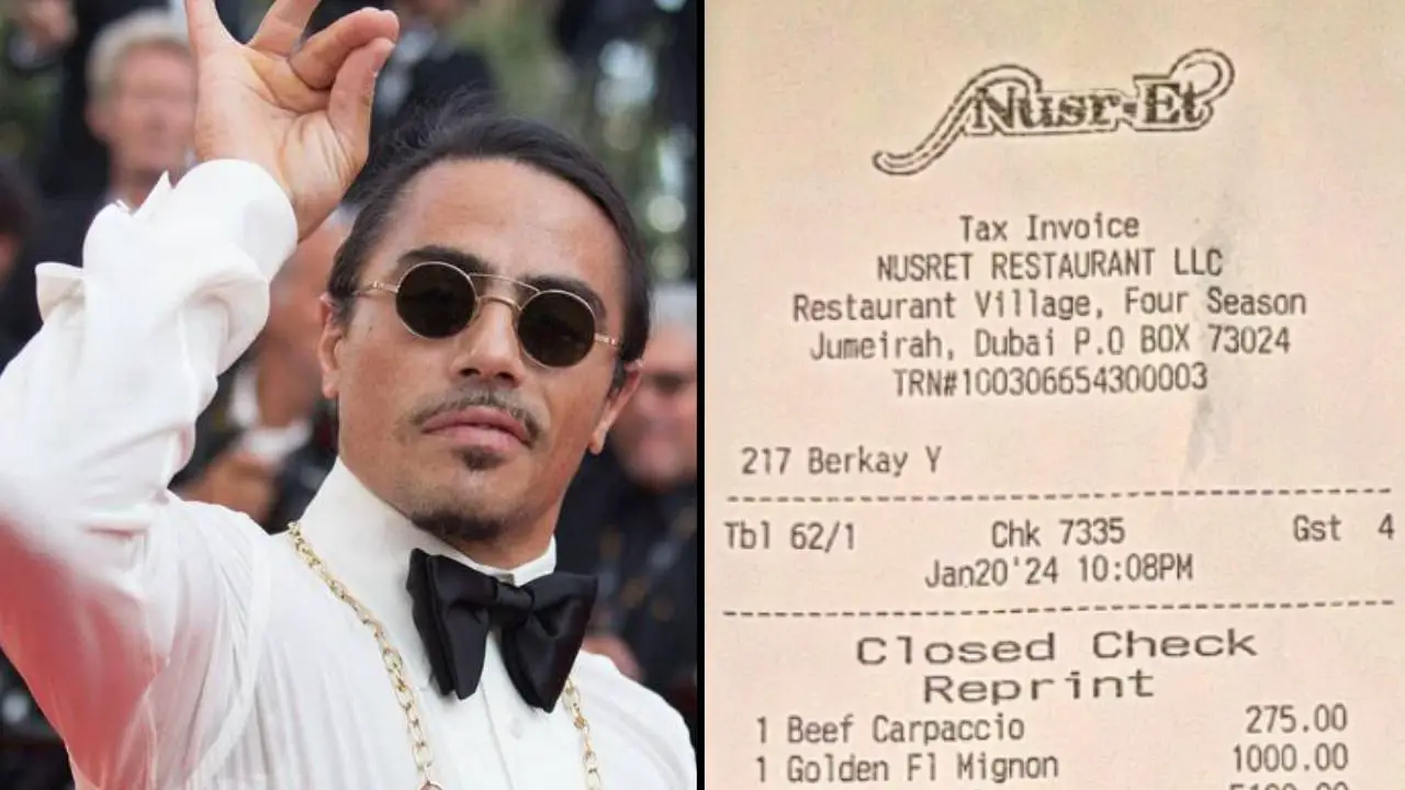 Salt Bae has been widely criticised online after sharing a bill from one of his restaurants. 