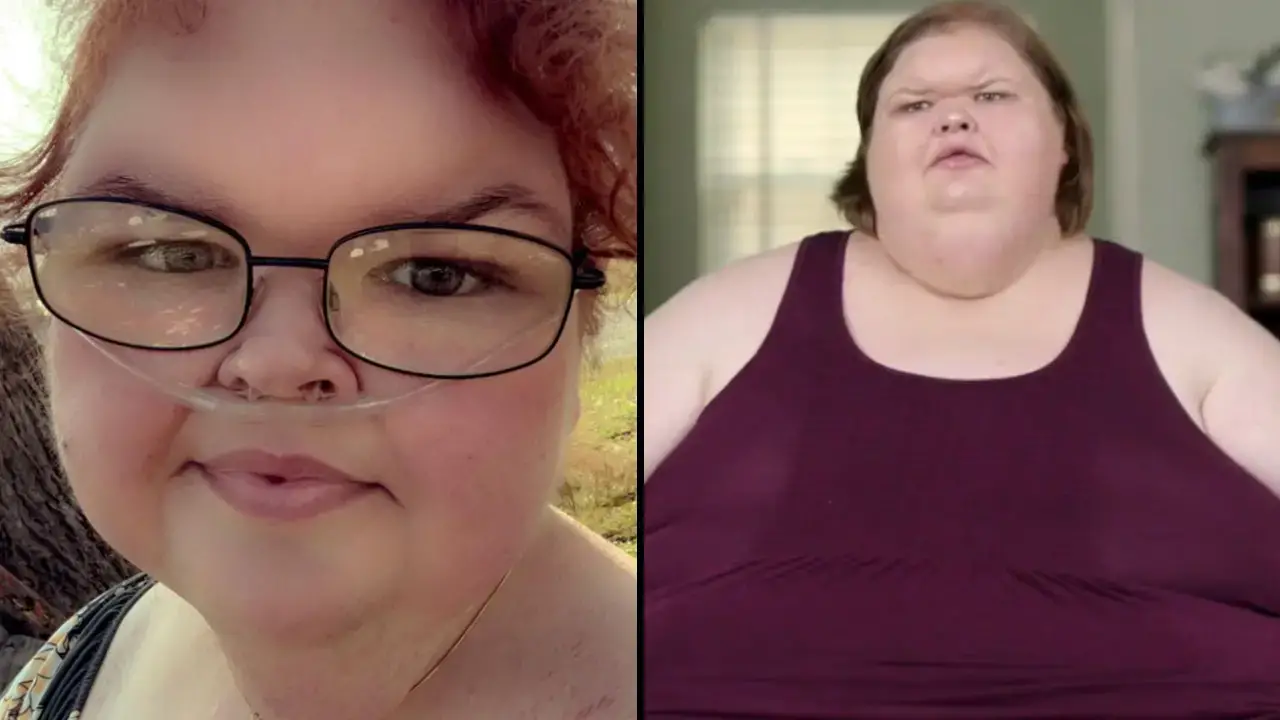 1000-lb Sisters star Tammy Slaton looks unrecognisable in her first full-body snap after her weight loss operation.