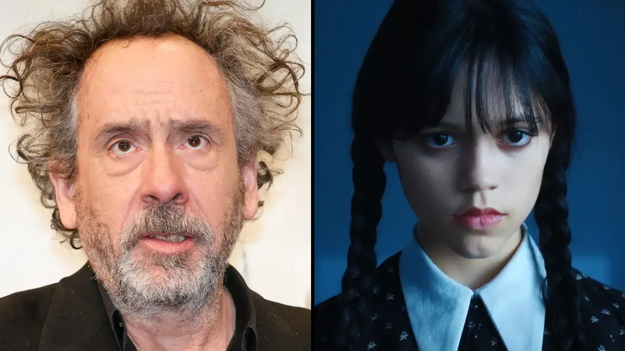 Tim Burton has explained why his films mainly use a white cast as the hit Netflix show Wednesday has been branded 'racist'. 