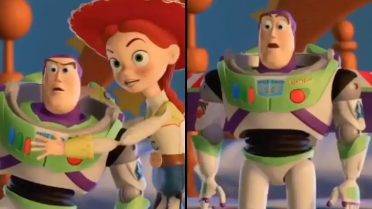 Toy Story fans have been left speechless after spotting a disturbing adult joke between Buzz Lightyear and Jessie in the second movie. 