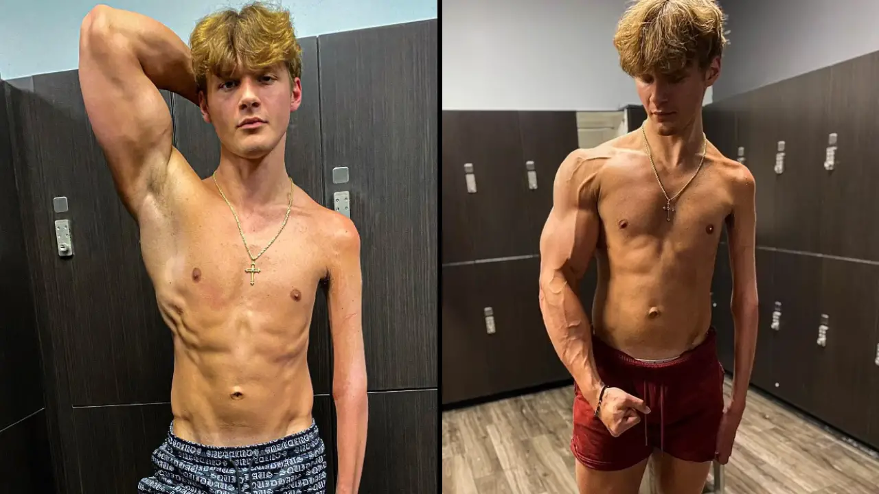 Jackson Schop has been praised by the internet after explaining the reason his right arm is so much bigger than his left.