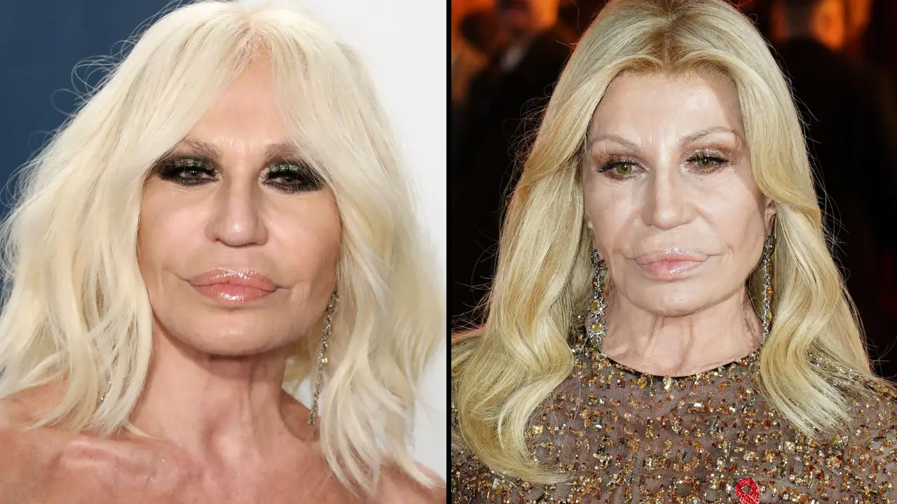 Donatella Versace fans have been left baffled by her appearance in some unrecognizable new pictures.