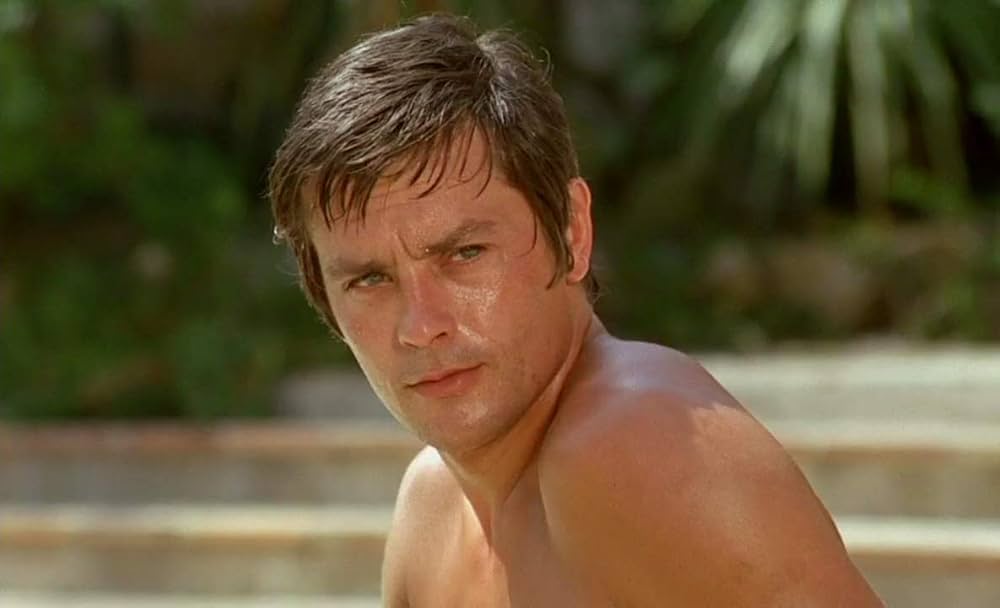 Alain Delon in The Swimming Pool. 