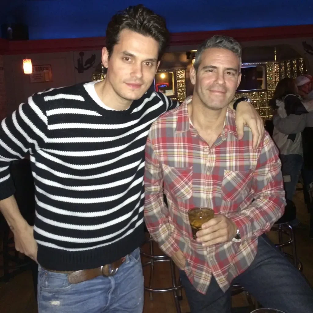 Andy Cohen and John Mayer. 