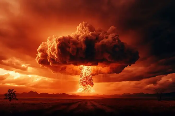 Nuclear explosion.