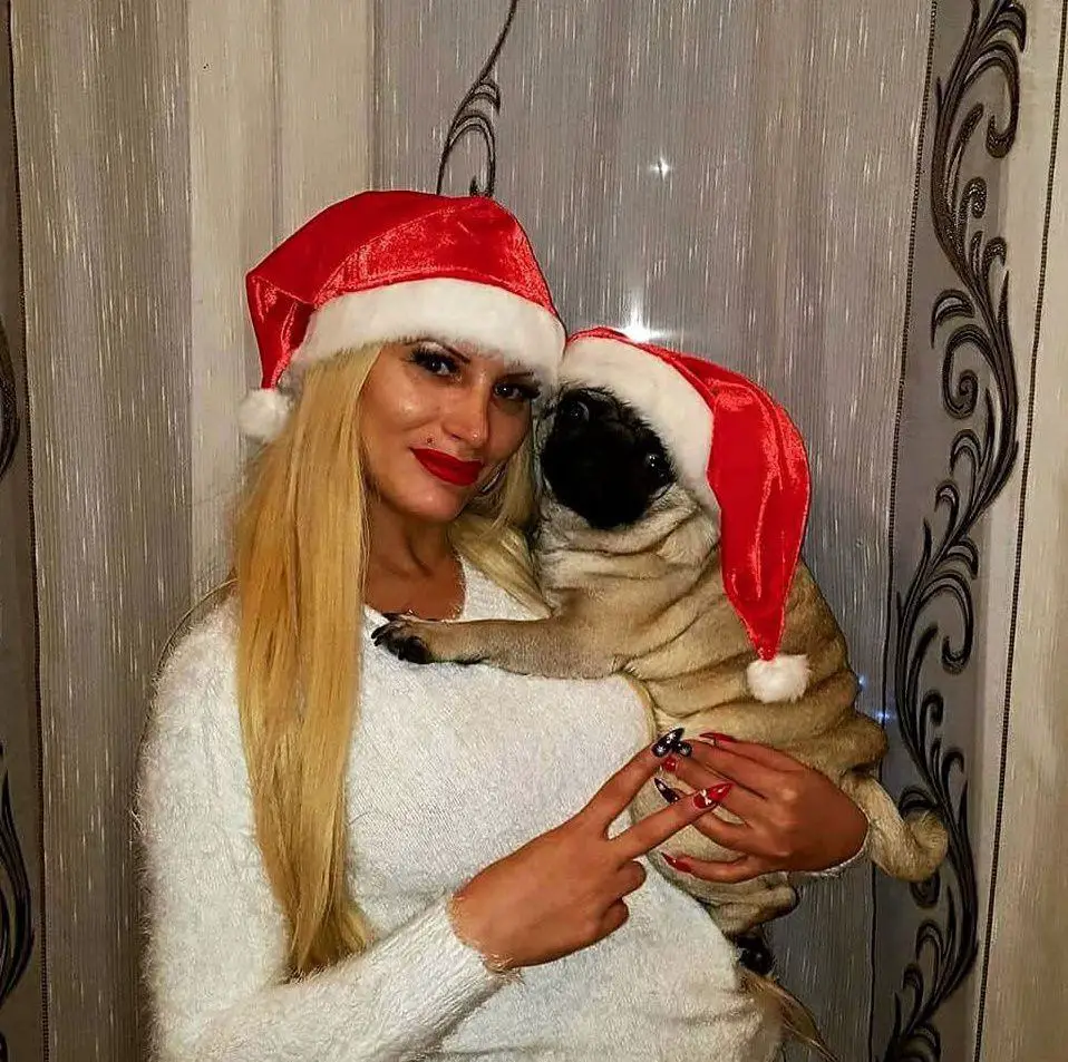 Anda Sasha and pug.