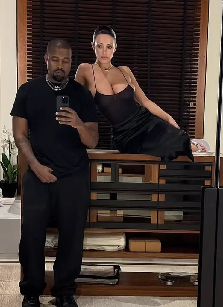 Kanye West and Bianca Censori.