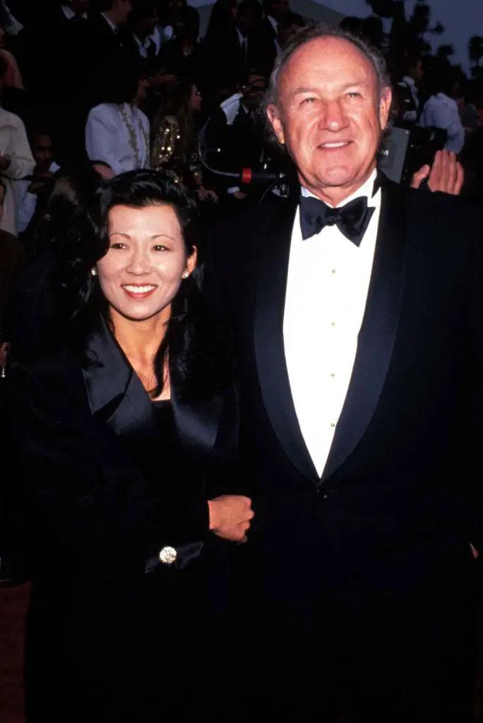 Betsy Arakawa and Gene Hackman.