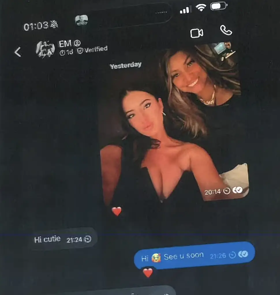 Ashley St. Clair's alleged text messages with Elon Musk.