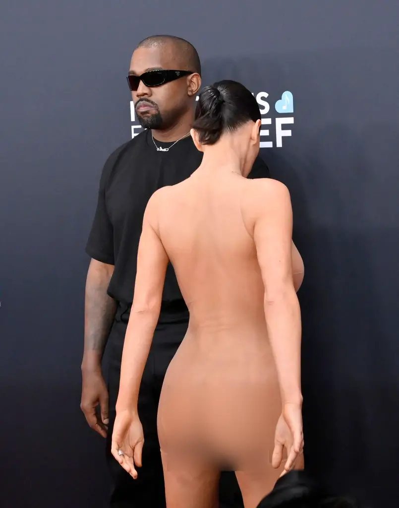 Kanye West and Bianca Censori at Grammys.