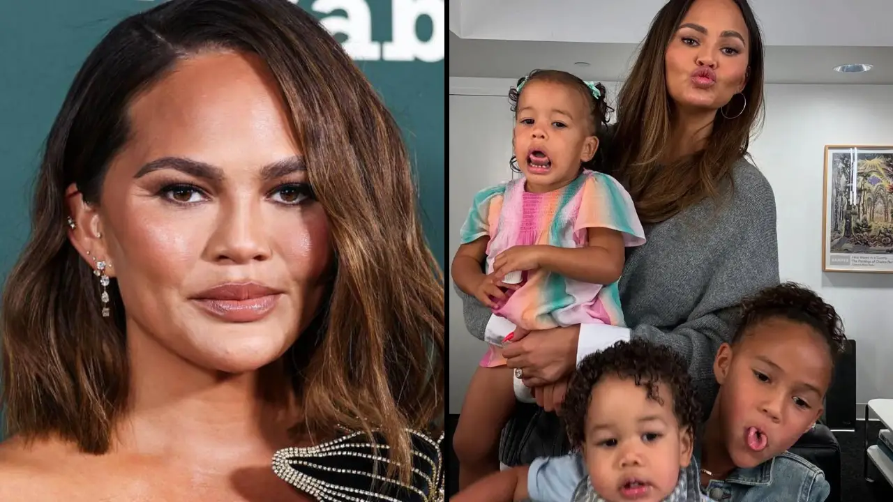 Chrissy Teigen has sparked outrage on social media after sharing an ‘inappropriate’ bathtub photo with her children.