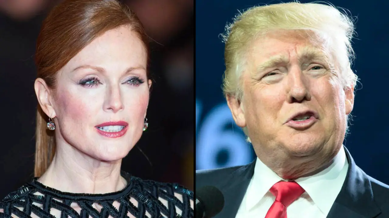 Julianne Moore has been left in 'great shock' after learning that a recent policy enacted by the Trump administration may ban one of her children's books.