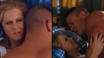 Amy Schumer has claimed that John Cena was 'actually inside her' while filming an intimate scene in Trainwreck.