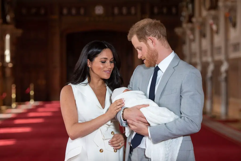 Meghan Markle, Archie, and Prince Harry. 