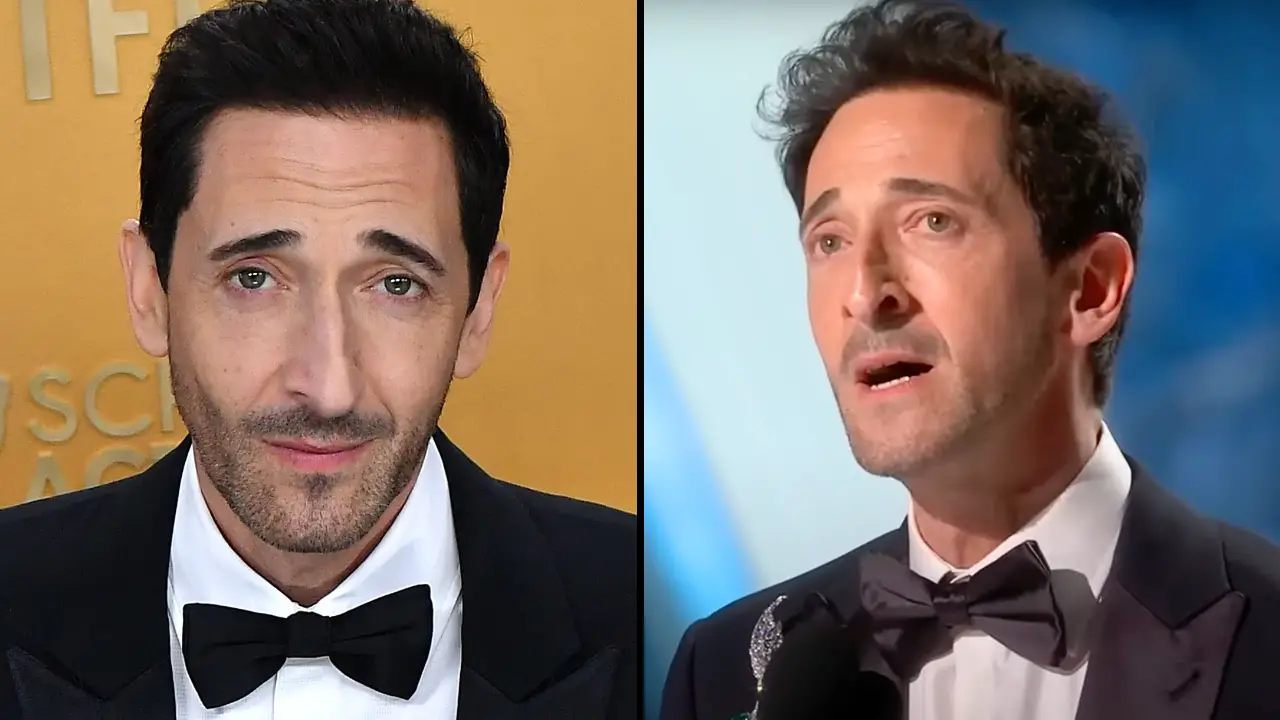 Adrien Brody is being slammed for his 'disgusting' act after winning his second Best Actor Oscars.