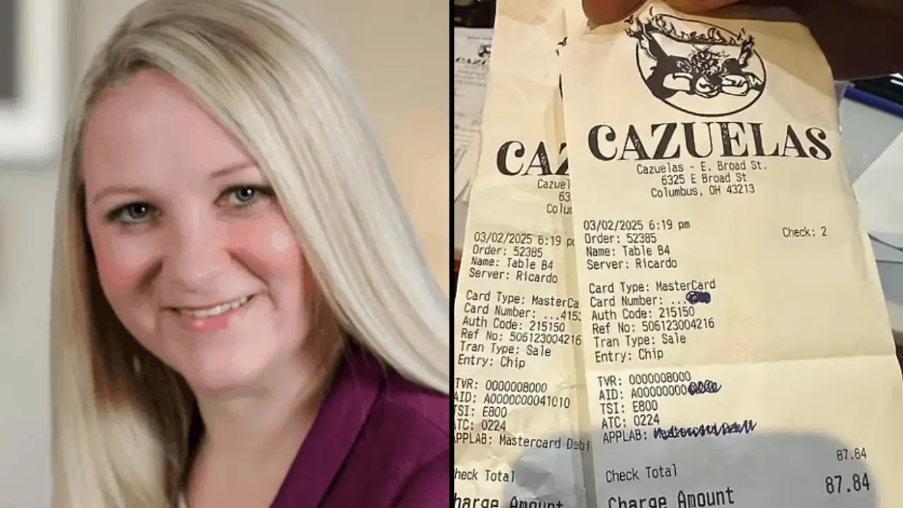 An Ohio realtor has become the subject of intense online criticism after allegedly leaving a brutal note instead of a tip for a server.