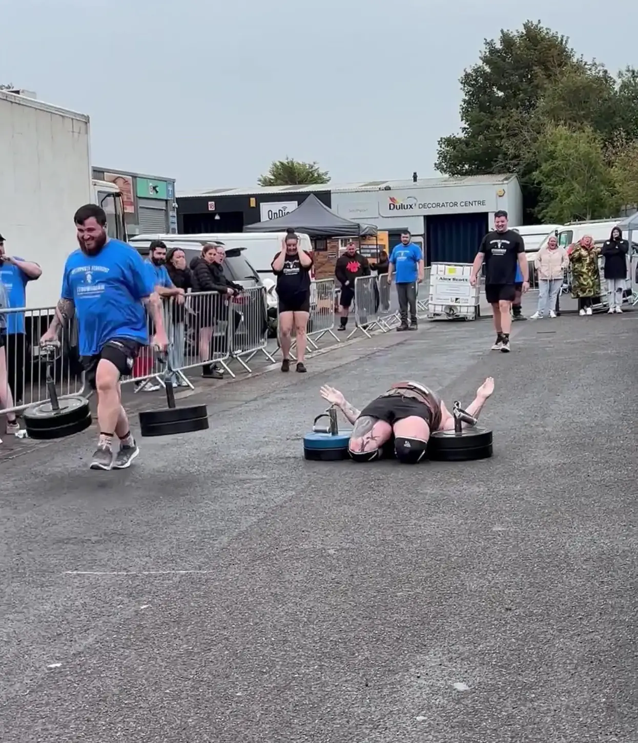 Dan Jones in Strongman competition.