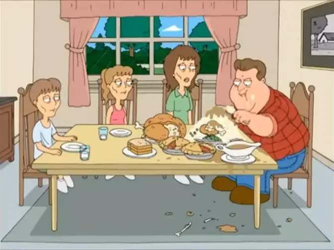 Family Guy John Goodman joke.