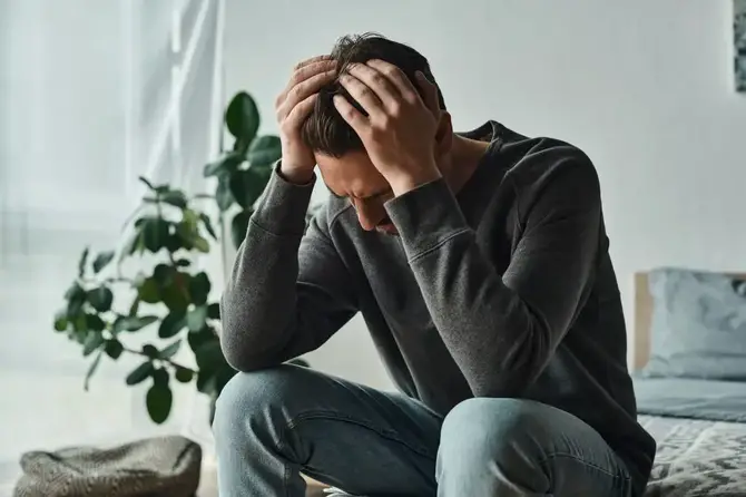 Upset man.