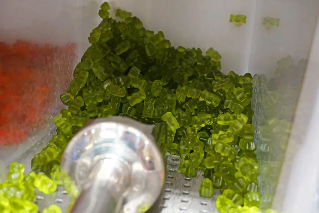Green gummy bears