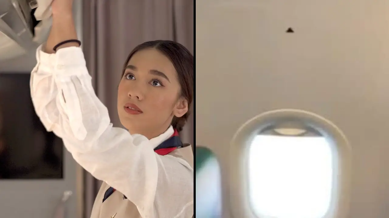 An air hostess has explained what it means if your plane seat has a black triangle next to it.