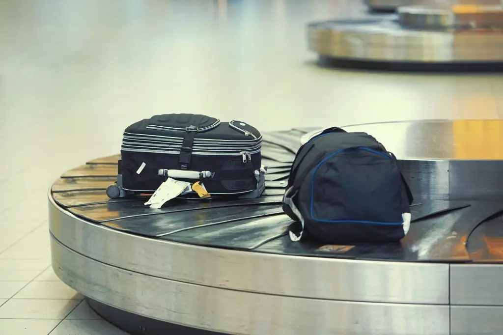 Black suitcases