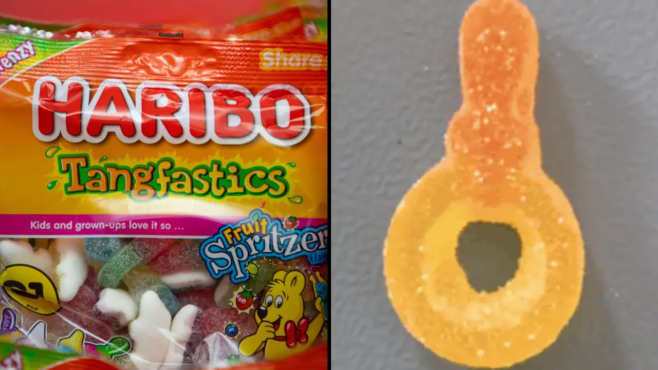 Fans of Haribo have discovered that a popular sweet in the Tangfastics range - assumed to be a key - is actually something else entirely.