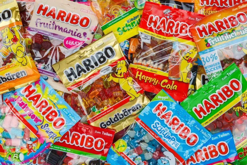 Haribo sweet packets