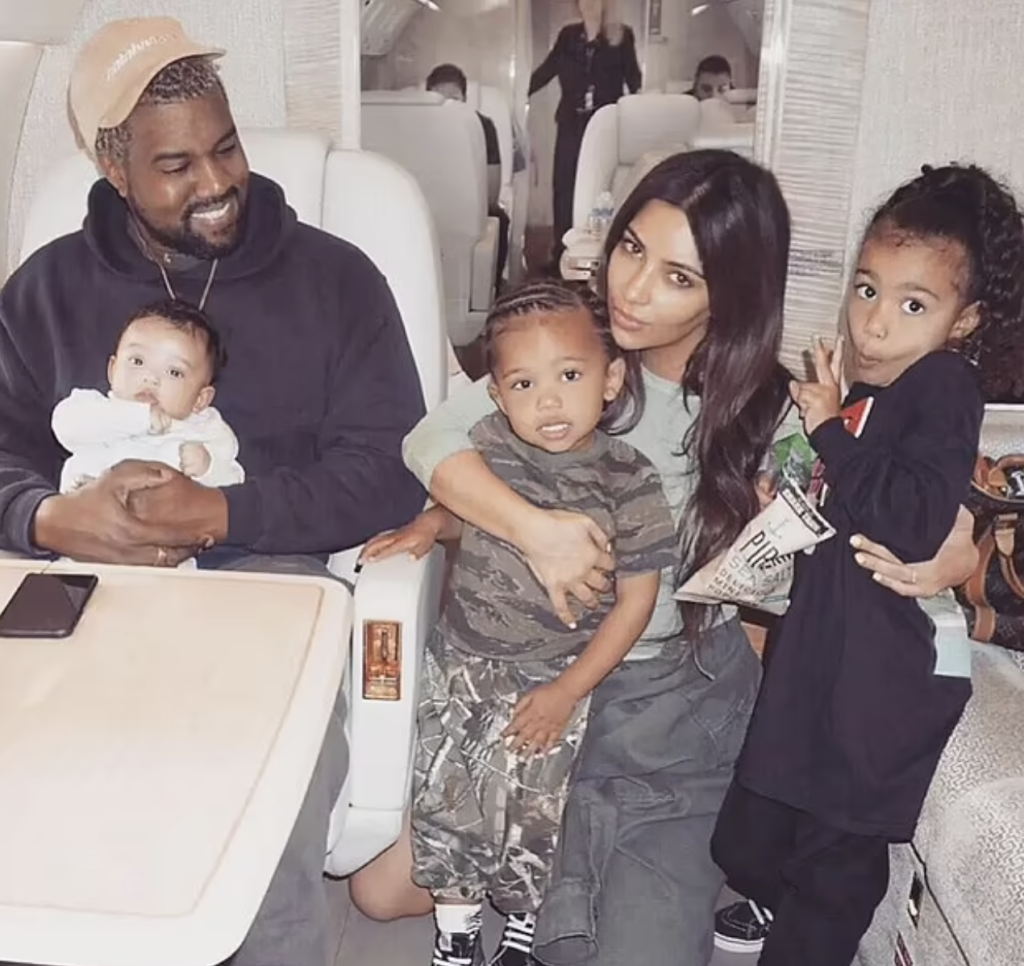 Kanye, Kim and family